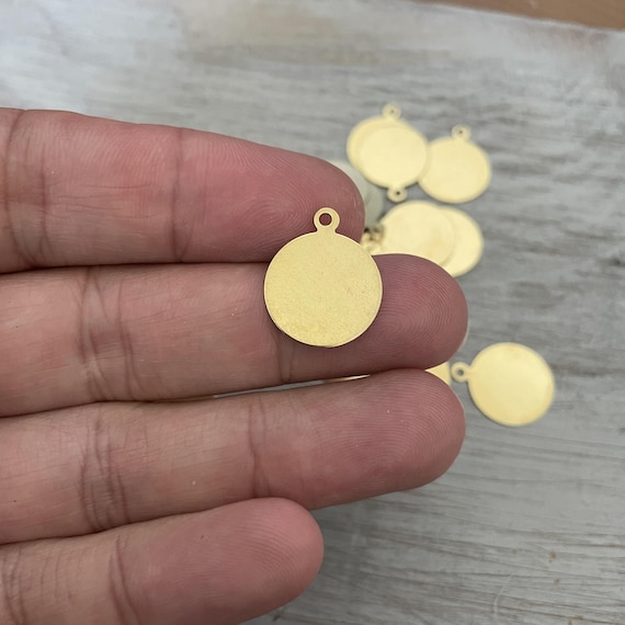 30 PCS Raw Brass Earring Charms: Jewelry Making Supplies - 3039