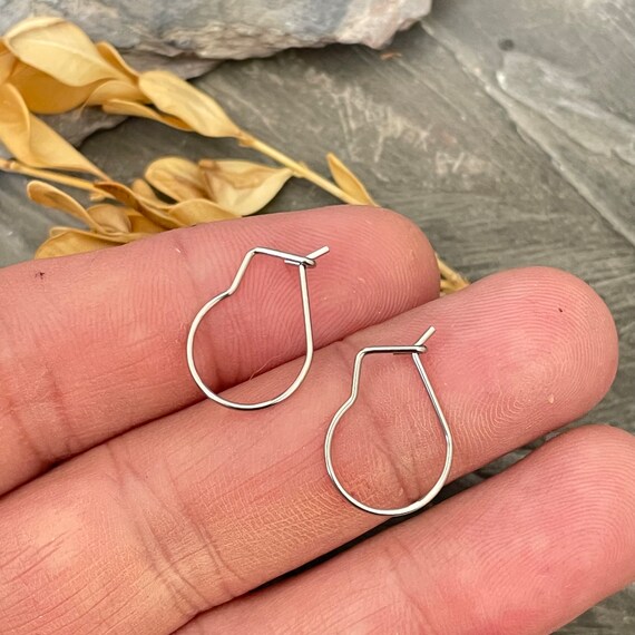 Surgical Steel Earring Hooks Circle Earring Wire Steel Earring