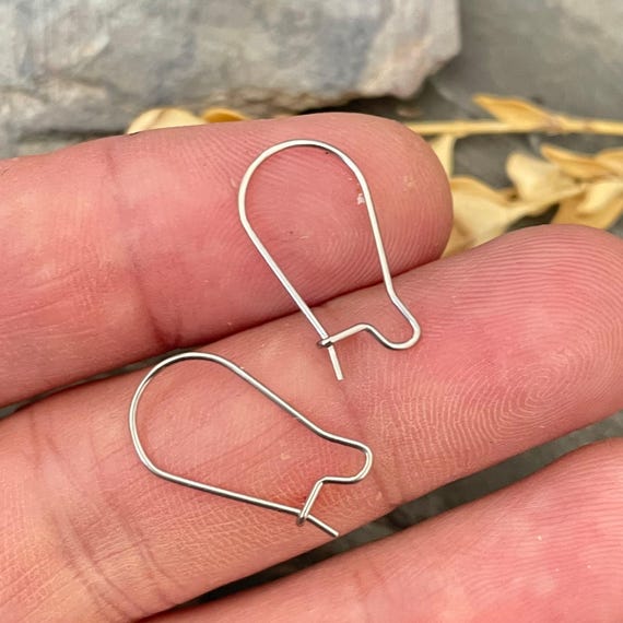 Circle Earring Hooks: Surgical Steel Jewelry Findings (Hypoallergenic) - 5444