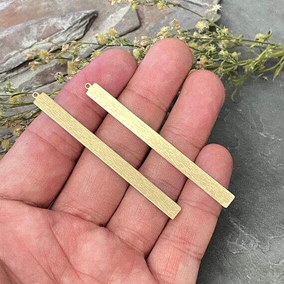 Earring Findings: Raw Brass Charms and Connectors - Natural Patina - 3029