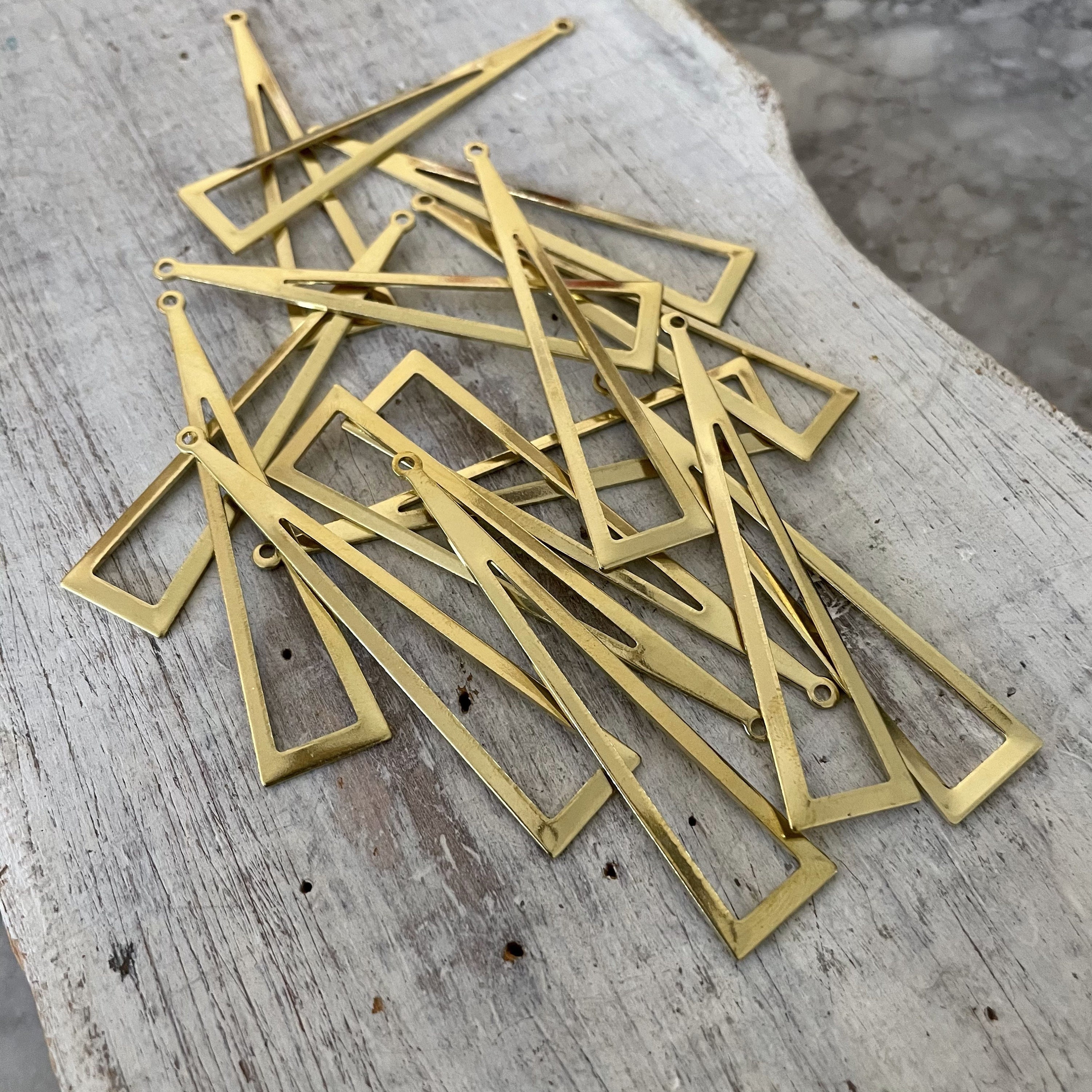 Approx. 14 PCS Raw Brass Earring Findings,One set, endless possibilities.  Wholesale earring findings for jewelry making parts. -3006