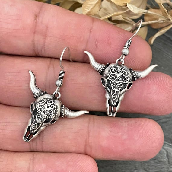 Boho Leather Tassel Dangle Earrings: Art Deco Geometric Jewelry