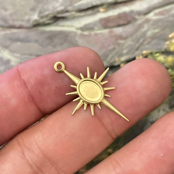 Accessorize in Style with Brass Earring Findings - Raw Brass Connectors and Charms. 3041