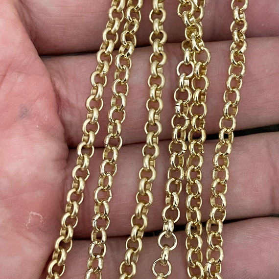 Gorgeous Light Gold Chain for Necklace Findings - Perfect for Jewelry Designers, 9026