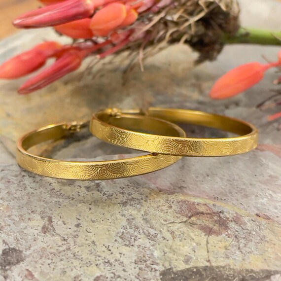 Geometric Boho Earrings: Handmade Minimalist Gold Hoops 5413