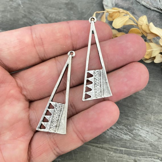 Bohemian Earrings Parts for jewelry making. - 8251