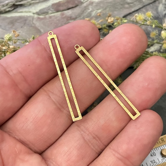 Accessorize in Style with Brass Earring Findings - Raw Brass Connectors and Charms - 3015