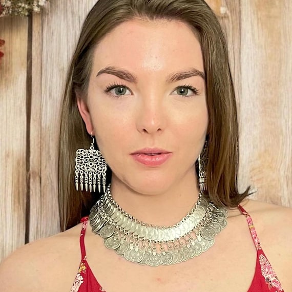 Bohemian Earrings,Bohemian Jewelry, Minimalist Earrings - 5335