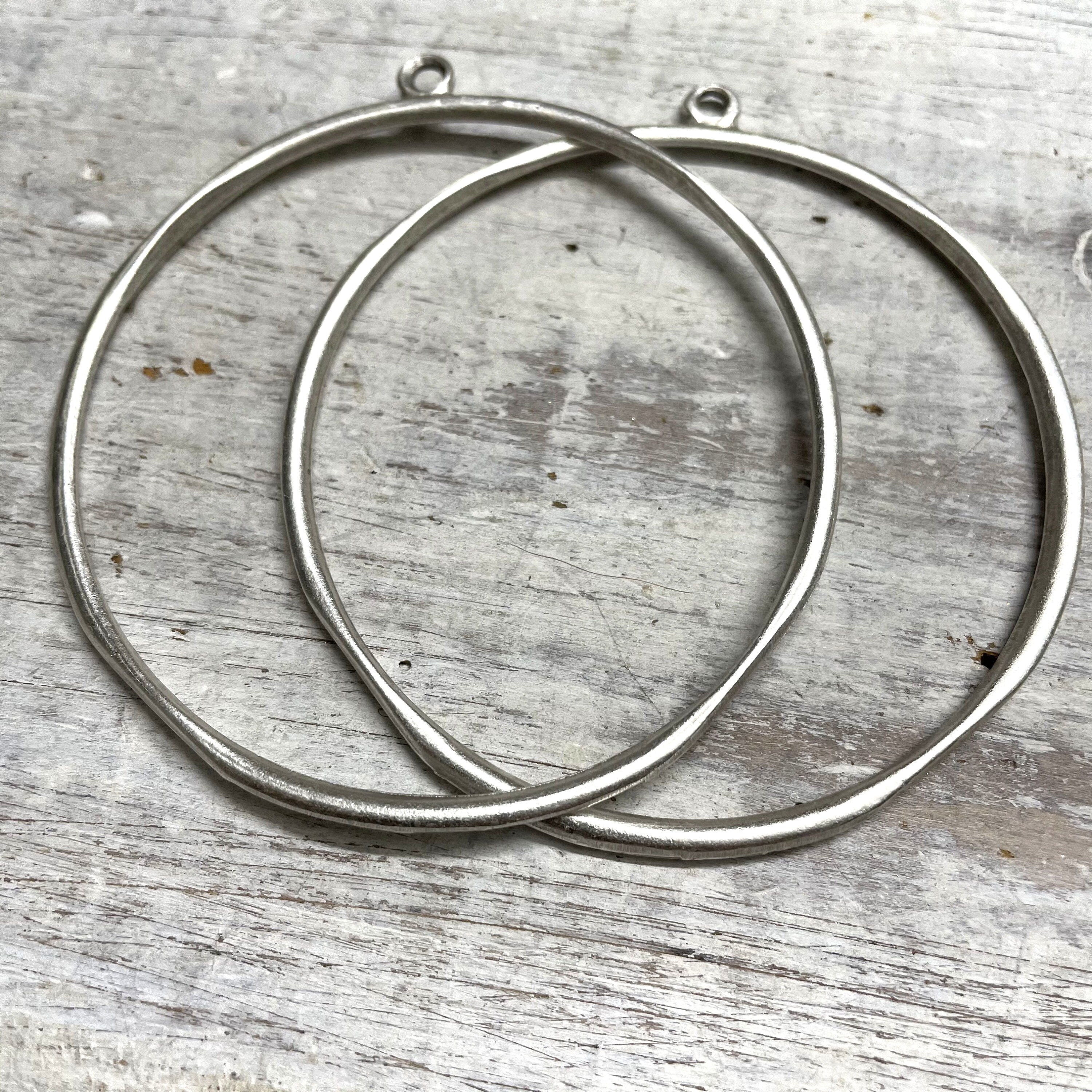 Earring findings for jewelry making. - Seaview Circles - 8105