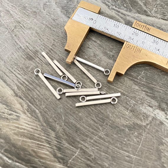 Bohemian Earrings Dangle - Silver Boho Jewelry Findings & Stainless Steel Charms. 6 Pieces. - 2087