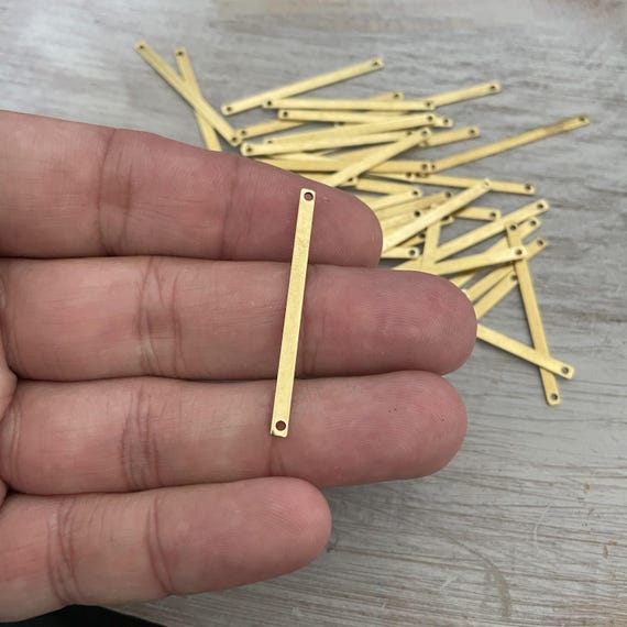40mm Raw Brass Earring Connectors: Jewelry Making Supplies (Approx. 40 PCS)
