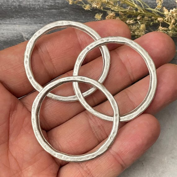 Brass and Silver Earring Findings: Handmade Jewelry Supplies - 8138