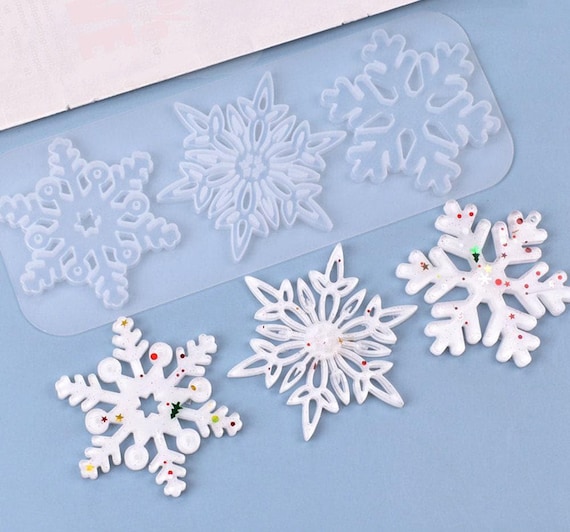 Holiday Silicone Snowflake Mold, Large Resin Craft (Ornaments & Jewelry)