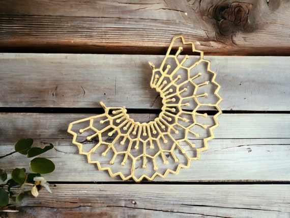 1 Piece Gold Sun Charms. Matte Gold Plated Earring Parts.Bohemian Brass Earring Findings. - 5563