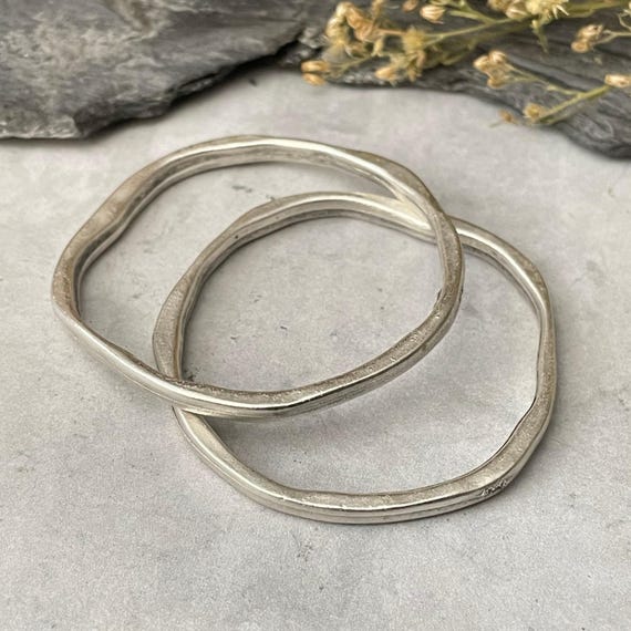 Silver Plated Earring Charms: Brass Bohemian Jewelry Findings (2 Pieces)