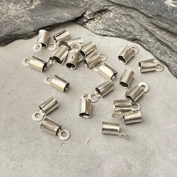 6 GR - 35 Pieces Silver Color End Clasp Connector - 9007