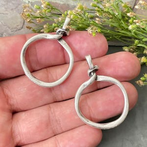 Antique Silver Earring Findings: DIY Jewelry Making Parts