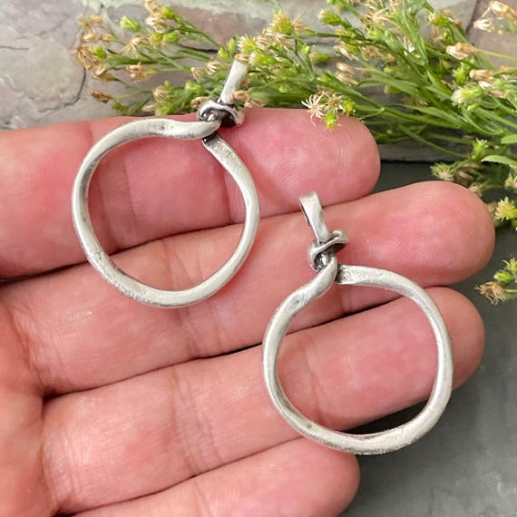 Antique Silver Earring Findings: DIY Jewelry Making Parts