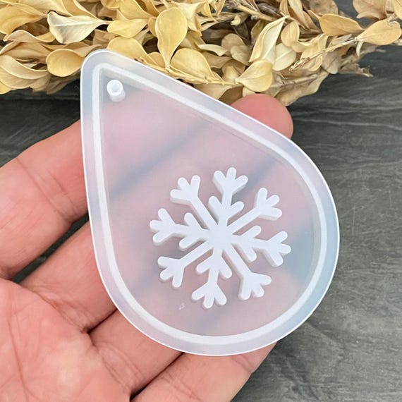 Christmas Snowflake Mold - Silicone for Resin Ornaments & Earrings