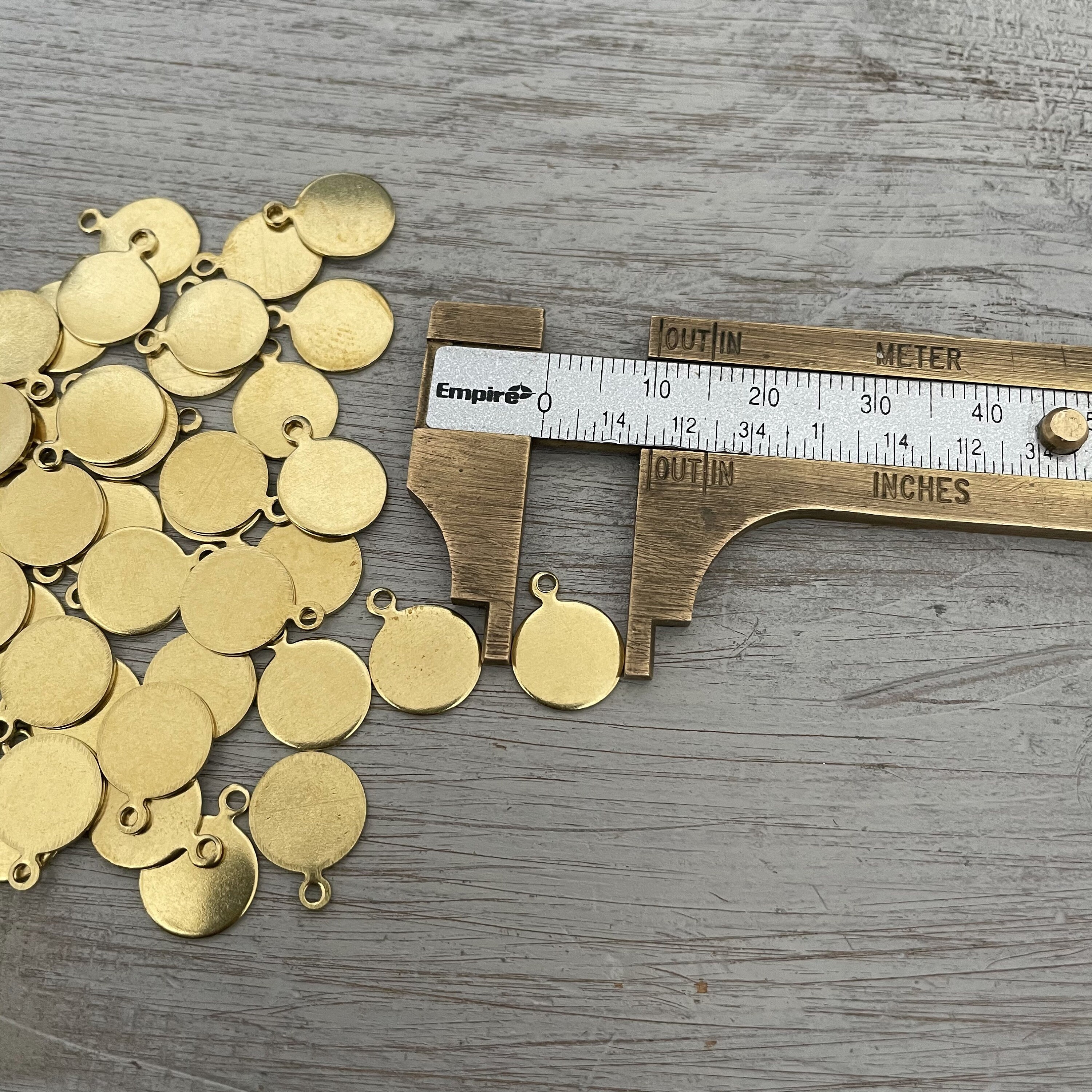 Raw Brass Earring Findings