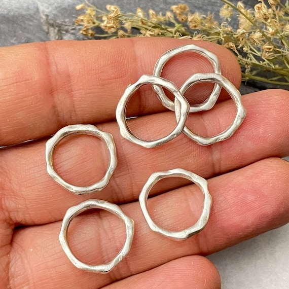 Brass Bohemian Earring Charms Findings for Jewelry Set Supply Making. Silver Plated Jewelry Designs for Jewelry making.6 Pieces- 8191