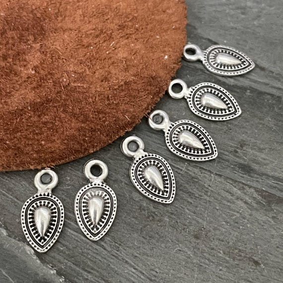 Bohemian Earring Charms: Silver Dangle Jewelry Making Supplies