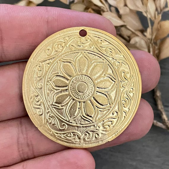 Gold Plated Earring Components: Bohemian Brass Findings (Craft Supplies)