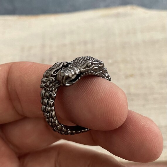 Adjustable Evil Eye Brass Ring: Bohemian Hippie Style - 4007