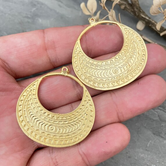 Brass Marquis Earring Findings for Jewelry Making - Filigree & Me