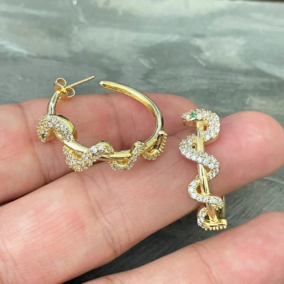 Snake Earrings - Delicate Handcrafted Pieces for a Bohemian Look  5640