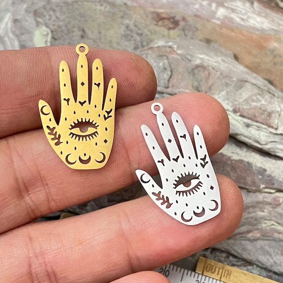 Stainless Steel Jewelry Laser Cut Earring Making Findings Supplies, Charms, Connectors. 2053