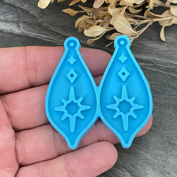 Star Drop Silicone Resin Mold: Epoxy Crafting (57mm) - 6016