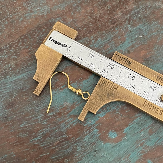 Bright Gold Plated Brass Earring Hooks - Jewelry Making Supplies (100 Pcs)