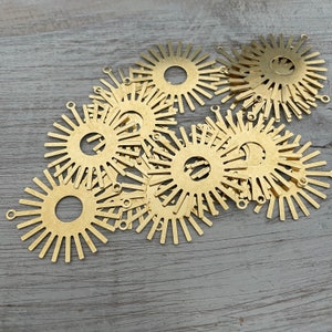 Raw Brass Earring Findings,One set, endless possibilities. Wholesale earring findings for jewelry making parts. 3034 image 3