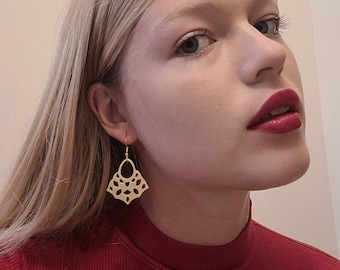 Chunky Statement Earrings - Unique Sustainable Jewelry with Boho Vibes. 5307/1039