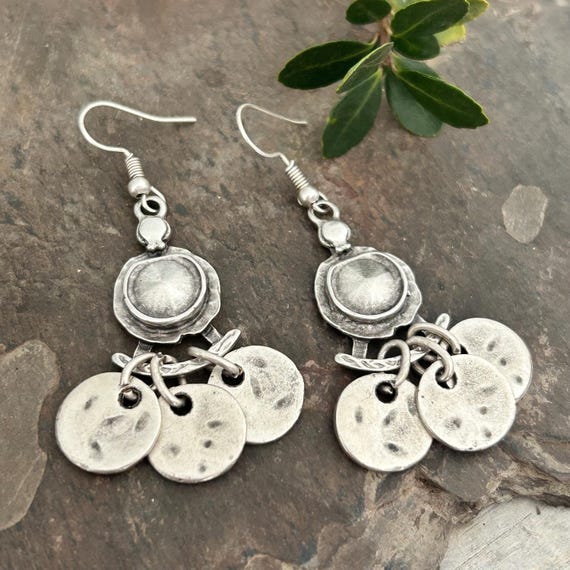 Bohemian Hoop Earrings: Geometric Gold Jewelry