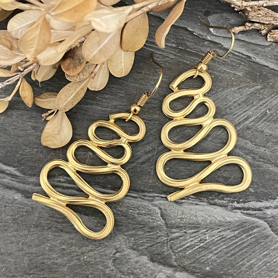 Bohemian Brass Hoop Earrings | Turkish-inspired Gypsy Jewelry - 5429