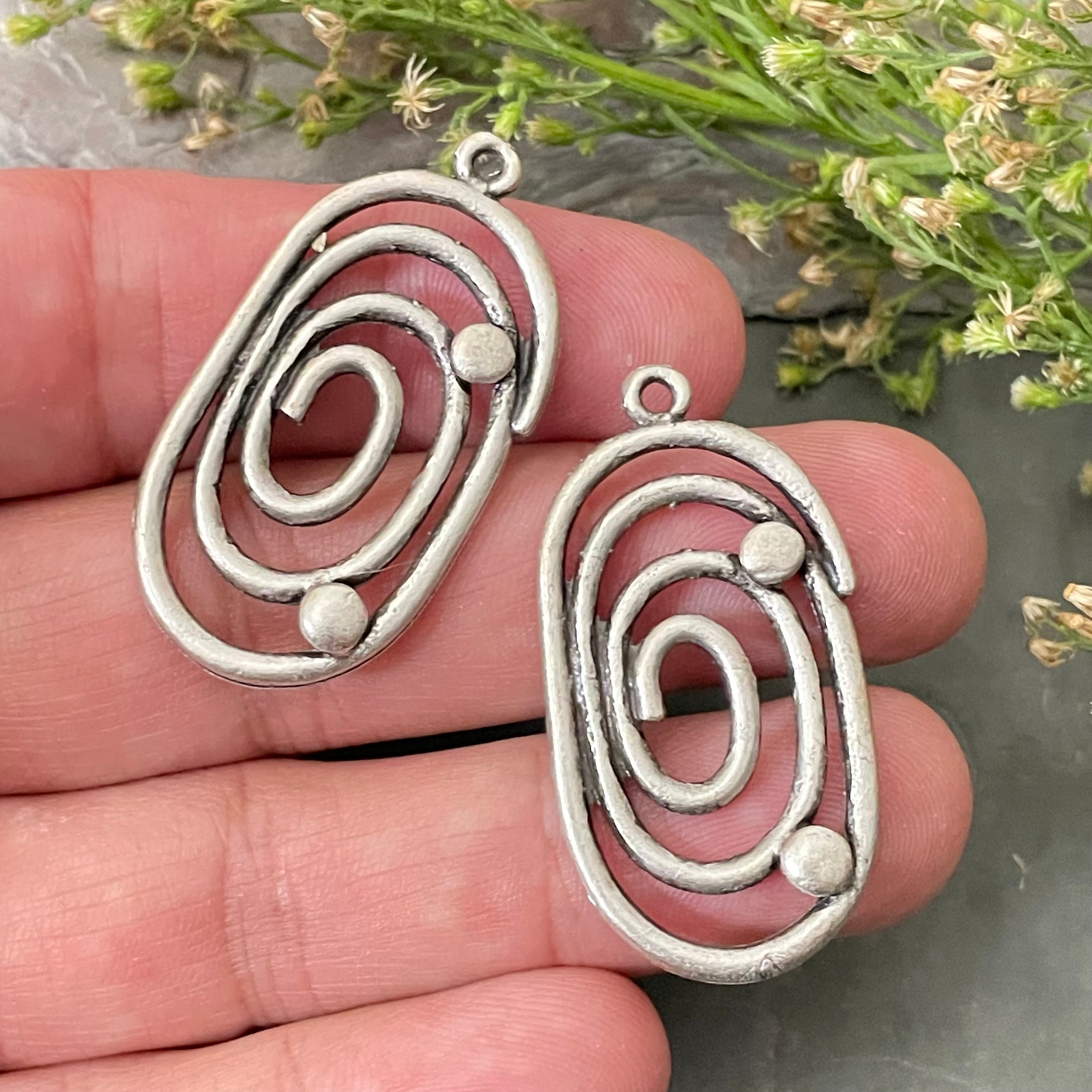 Wholesale Earring Findings for Jewelry Making Parts.antique Silver Plated Earring  Parts. Best Gift for Her.8072 