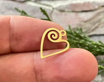 Stainless Steel Jewelry Laser Cut Earring Making Findings Supplies, Charms, Connectors  - 2088