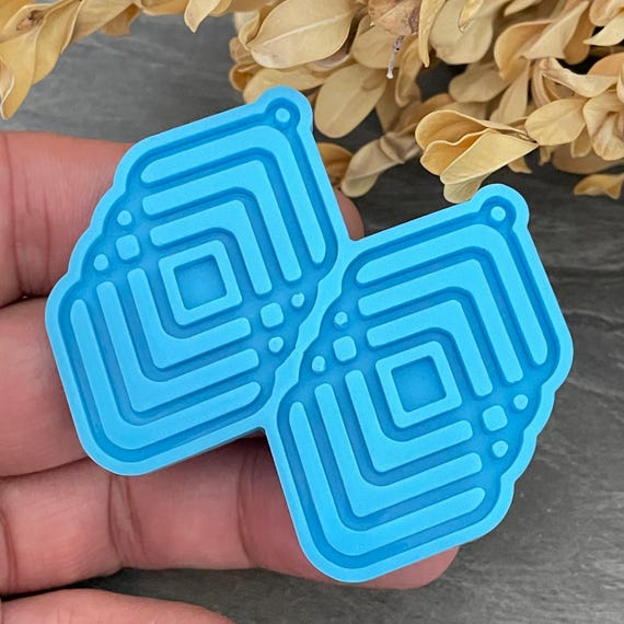 Aztec Earring Silicone Mold: Native American Jewelry Making