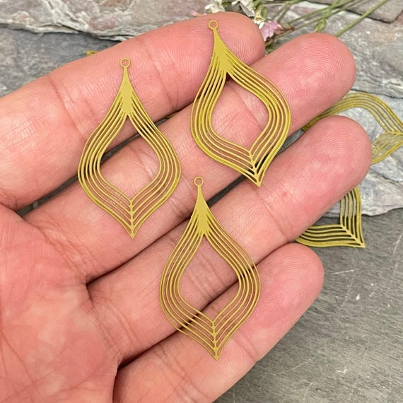 Stainless Steel Boho Earrings Dangle - Bohemian Jewelry Charmsm. 6 Pieces.  -5647