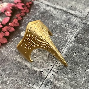 女性用調節可能な卸売真鍮ボヘミアンリング。 - 4408