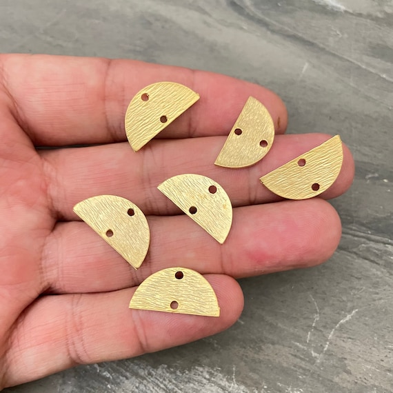 Matte Gold Plated Earring Parts - Bohemian Brass Earring Findings. .  1158