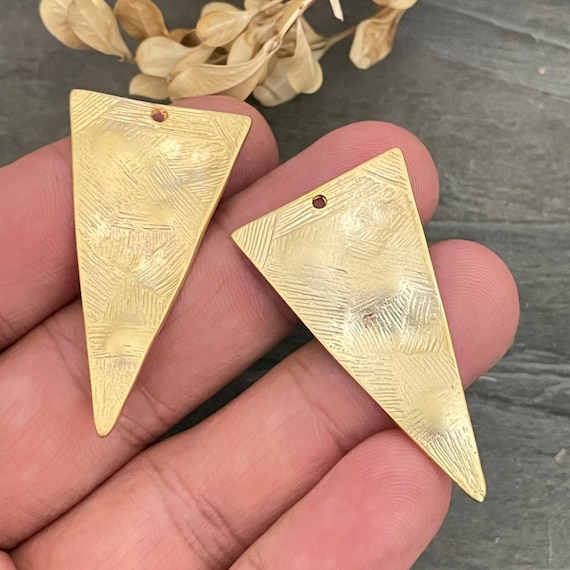 Matte Gold Brass Earring Findings: Jewelry Making Supplies - 1073