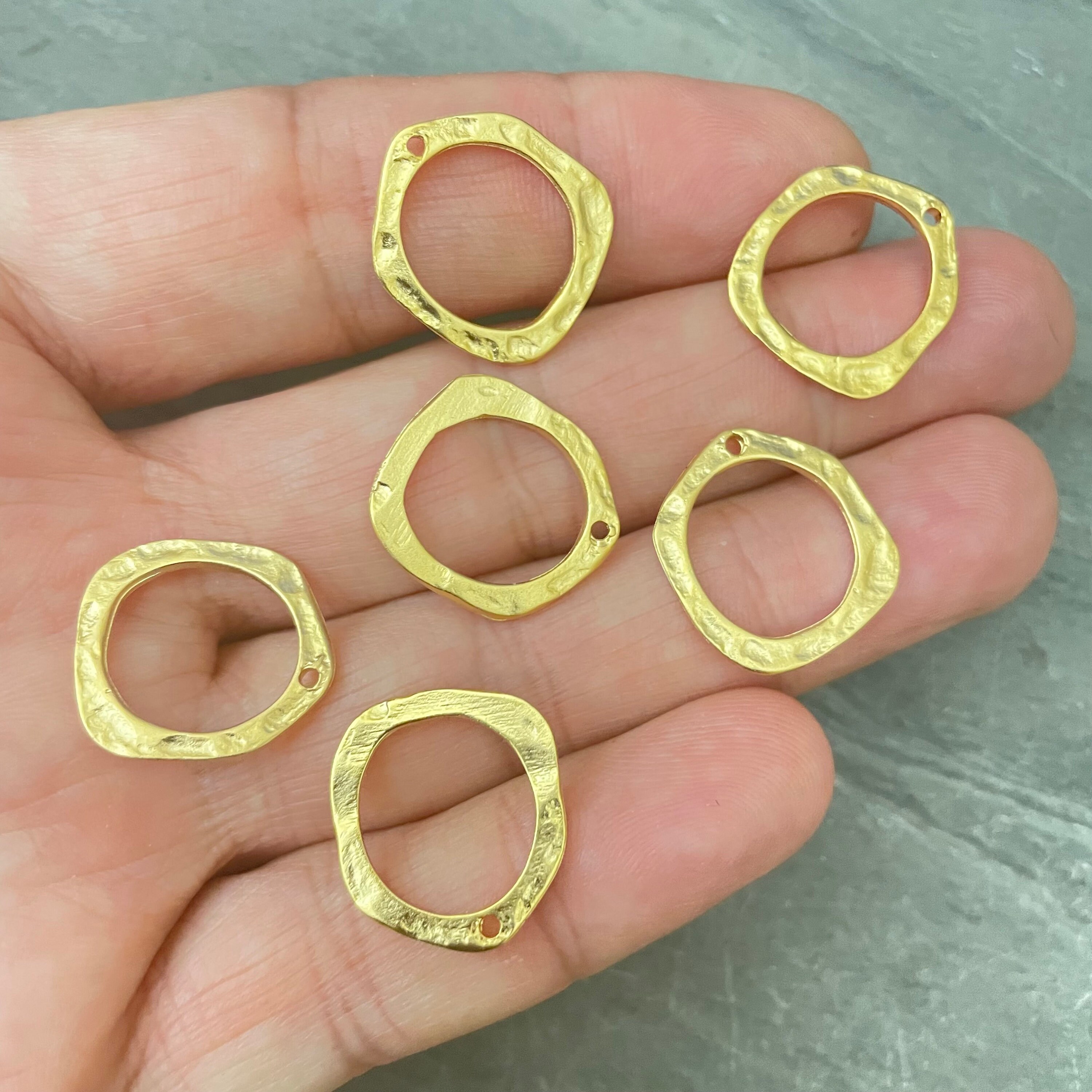 6 Pieces Harmony Earring Findings-Brass Earring Findings-Wholesale earring  findings for jewelry making parts.8102