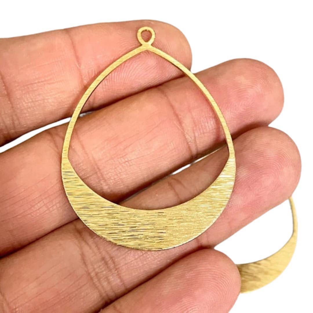 Brass Charms, Raw Brass Earring Findings. Earring Finds. Wholesale