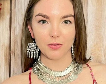 Bohemian Dangle Earrings: Minimalist Geometric Jewelry