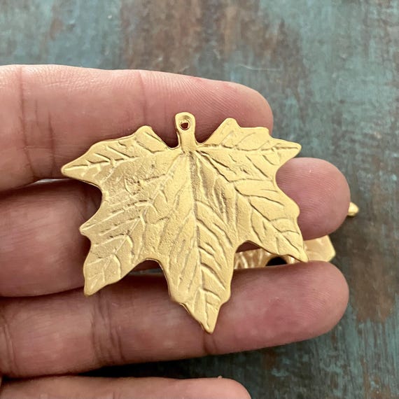 Earring Findings: Matte Gold Brass - Bohemian Style, 2PCS 1100