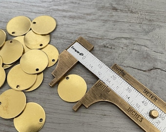 Raw Brass Earring Findings: Jewelry Making Supplies (Approx. 18 PCS)