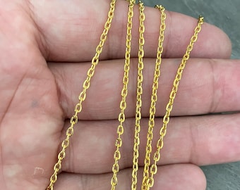 1 Meter Gold Chain  Jewelry making supplies ,9028